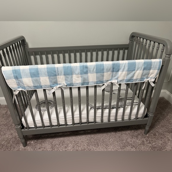 Liz and Roo Crib Rail Cover and Matching Bedskirt - Picture 1 of 4